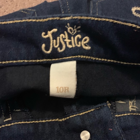 Lot of 2 pairs of justice size 10 Capri jeans - Picture 5 of 5